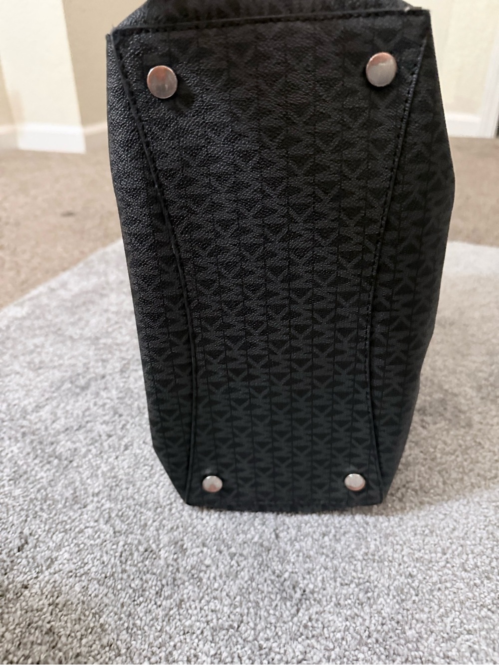 Michael Kors Black MK Signature Tote - Picture 6 of 9